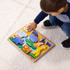 Melissa & Doug Safari Wooden Chunky Puzzle With Wild Animal Theme - 8 Pieces-Promotes hand-eye coordination, fine motor skills and creative expression, product made with FSC-certified materials that support responsible forestry, applies to new inventory only (FSC C156584)