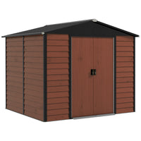 Outsunny 8' x 7' Outdoor Storage Shed-Functions as a tool shed, bike shed, generator shed, or lawn mower storage
