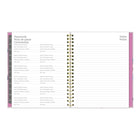 Blueline 2026 Lavender Floral Weekly/Monthly Planner with Monthly Tabs - 11'' x 8-1/2'' - Trilingual-Trilingual