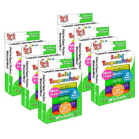Kwik Stix Solid Tempera Paint Sticks - Neon Colours - 6 Packs of 6-Uncap, Twist & Paint