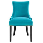 Modway Marquis Performance Velvet Dining Chairs - Blue - 2 Pack-8