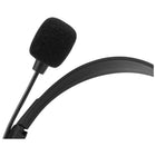 Adesso Xtream H4 Dual 3.5mm Stereo Headset with Mic - Noise Cancelling - 6' Cable - Lightweight - Black-6ft cable for flexible connectivity