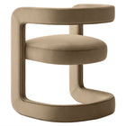 Modway Winslow Barrel Performance Velvet Dining Chair - Taupe -7