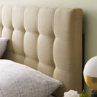 Modway Lily Upholstered Fabric Queen Headboard - Beige-Fine polyester upholstering