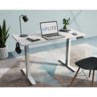 Uplite Dual Motor Electric Sit Stand Desk Frame - White-Frame Foot Length: 25.6"
