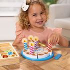 Melissa & Doug Birthday Party Cake-Dimensions: 13” L x 9.1” W x 1.8” H