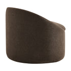 Modway Sadie Slipcovered Linen-Blend Round Accent Chair - Cocoa-Simple Setup Required
