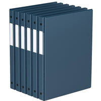 Davis Group Premium Economy Binder - Round Ring - 5/8" - Navy Blue - 6 Pack-3 Ring Binder