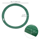 Soozier 8' Trampoline Pad - Green-High quality and safety cover made of 500D PVC on the top and 128g/㎡ PE on the bottom