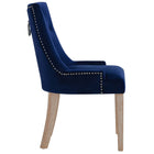 Modway Pose Performance Velvet Dining Chair - Navy-Dense Foam Padding for Comfort