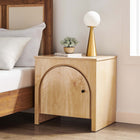 Modway Appia Arched Door Nightstand - Oak-Soft-Close Hinges
