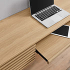 Modway Render 60" Wall Mount Wood Office Desk - Oak-Smooth Wood Grain Laminate