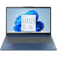 Lenovo Open Box IdeaPad Slim 3 15.6" Laptop - AMD Ryzen 5 7530U - 16 GB RAM - 512 GB SSD - Windows 11 Home-Sleek & Portable: Features a slim design in Abyss Blue, ideal for on-the-go use.