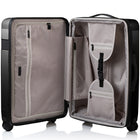 Champs Onyx II 3 Piece Luggage Set - Black-Built-in TSA lock. Recessed TSA approved locks for added safety