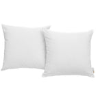Modway Convene Outdoor Patio Pillow Set - White - Set of 2-Water & UV Resistant