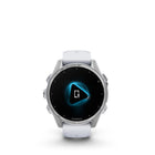 Garmin fēnix 8 - AMOLED Outdoor Recreation/Adventure Watches - 43 mm - Silver with Whitestone Silicone Band-9