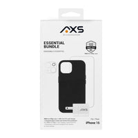 AXS Essential Bundle PROTech Plus Case, Screen Protectors and 20w Charger for Apple iPhone 15-PROTech Plus - Drop resistant up to 10 feet