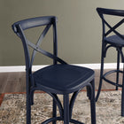 Modway Gear Bar Stool - Midnight Blue-Weight Capacity: 330 lbs.