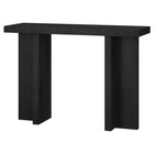 Hudson&Canal Dimitra 42"W Console Table - Black Grain-Tabletop features a weight capacity of 50 lbs