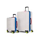 Reebok GO Collection 2-Piece Hardside Luggage Set - White-Made of ABS and polycarbonate