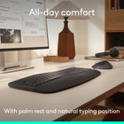 Logitech Signature Comfort Plus Combo MK880 Wireless Keyboard and Mouse Combo - Black - French-Make it yours: Customizable buttons via Logi Options+ adapt to your tasks and help you do more, in the app you can boost productivity across apps, adjust DPI levels and personalize your workflow