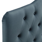 Modway Annabel Stain-Resistant Performance Velvet Full Headboard - Cadet Blue-7