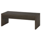 Hudson&Canal Lawrence 48"W Rectangular Coffee Table - Alder Brown-Tabletop features a weight capacity of 60 lbs