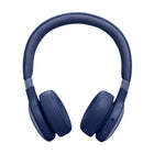 JBL Live 670NC On-Ear Headphones - Blue-With four noise-sensing mics, True Adaptive Noise Cancelling means zero distractions, whether it’s time to focus on your studies or get lost in the groove.