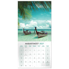 Mead 2027 Decorative Wall Calendar - 12" x 12" - Paradise - Bilingual-Covers a 16 month calendar period to support long term planning needs
