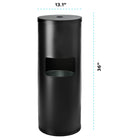 Gritt Commercial Wipes Dispenser with Built-In Trash Can - 26.5 L - Black-Perfect for gyms, day care centers, grocery stores, retirement homes, and other facilities