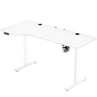 MotionGrey Ergo2 XL Adjustable Left L-Shaped Standing Desk with Memory Settings - 63" x 24" - White Top - White Frame-Affordable Pricing - This standing desk is competitively priced to provide an accessible solution for everyday workspaces, while maintaining high standards of quality, durability, and modern technology