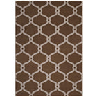 Modway Beltara Chain Link Transitional Trellis Area Rug - 8 ft W x 10 ft L - Dark Tan/Beige-Chain Link TransitionalArea Rug
