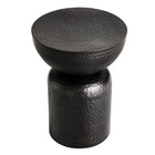 Modway Mella Metal Hammered Side Table - Black-Arrives Assembled