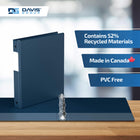 Davis Group Premium Economy Binder - Round Ring - 1" - Navy Blue - 6 Pack-Ideal for Conferences, Reference, Colleges & Universities