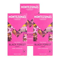 Montezuma’s Black Forest 70% Dark Chocolate with Cherry Bar - 90 g - 3 Pack-70% dark chocolate paired with real freeze-dried cherries.