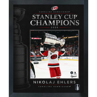 Frameworth Carolina Hurricanes 2026 Stanley Cup Champions: Nikolaj Ehlers PhotoGlass Framed Photo - 18" W x 22" H-Officially licensed NHL and NHLPA photo: Nikolaj Ehlers 16x20 PhotoGlass Frame Carolina Hurricanes 2026 Stanley Cup Champions for Carolina Hurricanes fans and collectors