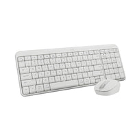 Logitech MK250 Compact Wireless Mouse & Keyboard - Off-White-Connect in seconds: Fast, easy Bluetooth wireless technology - pair and play this Logitech Wireless Keyboard and Mouse Combo without the need for a dongle or USB port