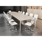 Zuo Lider Plus Armless Office Chair - White-Dimensions: 23.2" L x 23.2" W x 40.2" H