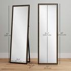 HOMCOM Rectangle Full Body Mirror - 21" W x 64" H - Black-No assembly required