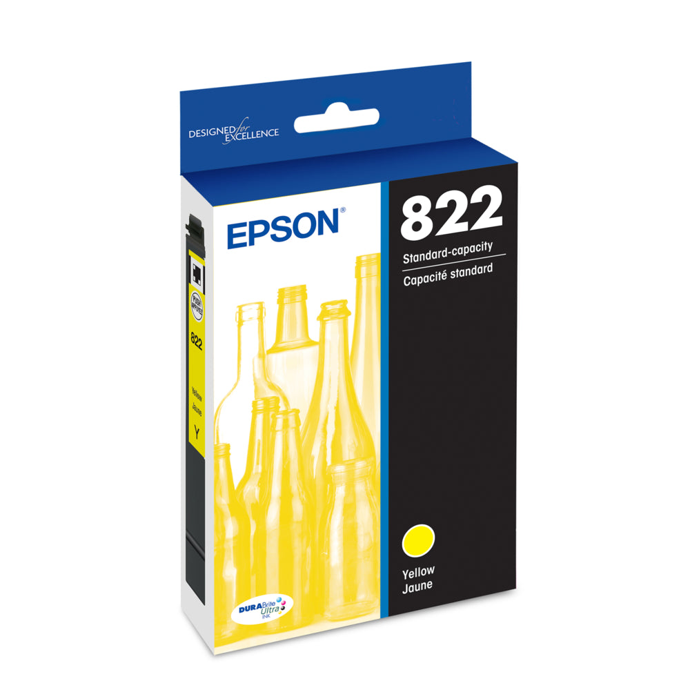 Epson T822 Ink Cartridge - Standard Capacity - Yellow | staples.ca