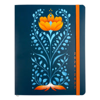 Pierre Belvédère 2026-2027 Weekly/Monthly Academic Planner - 7-1/2" W x 9-3/4" H - Midnight Bloom - Bilingual-Keep track of deadlines and appointments