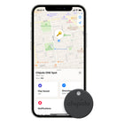 Chipolo ONE Spot Bluetooth Tracker - Black - 4 Pack-Locate your wallet on a map, using the power of the extensive Apple Find My network