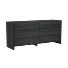 Manhattan Comfort Linda Modern 2-Piece Dresser and Nightstand Set - Charcoal Grey-9