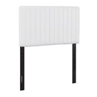 Modway Keira Faux Leather Twin Headboard - White-Contemporary Modern Headboard