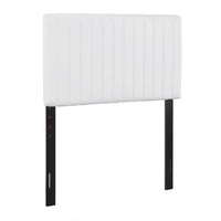 Modway Keira Faux Leather Twin Headboard - White-Contemporary Modern Headboard