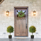 HOMCOM 21.7" Decorative Artificial Plants for Home - Green - 2 Pack-Natural texture grants an ultra-realistic appearance 