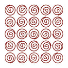 JAM Paper Circular Paper Clips - Round - Red - 50 Pack-These colourful paperclips are great for organizing papers at home, school, or the office