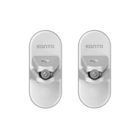 Kanto Universal Satellite Speaker Wall Mount Brackets - White-Supports speakers up to 12 lbs (5 kg)