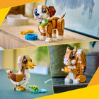 LEGO Creator Cute Animals: Playful Puppy Dog-All 3 animal figures have posable features for added play value