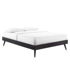 Modway Margo Wood Full Platform Bed Frame - Black-Wood, MDF, and Veneer Construction